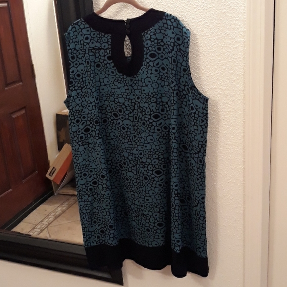 New MIB Turquoise Black Dress w/ Keyhole - Picture 8 of 8